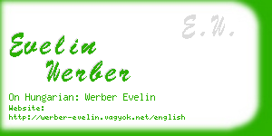 evelin werber business card